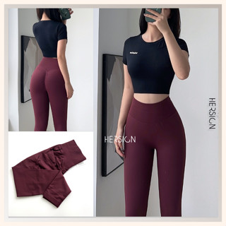 Bộ đồ tập gym nữ Set đồ thể thao nữ Áo croptop ngắn tay quần legging dài HERSIGN-SMIX6L27