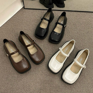 Giày nữ Mary Jane mũi vuông thiết kế đơn giản basic dễ phối đồ siêu êm chân