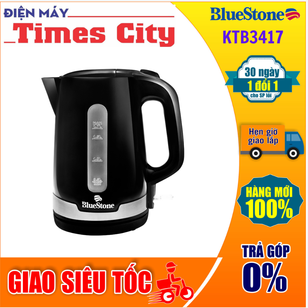 Ấm siêu tốc Bluestone 1.7 lít KTB3417