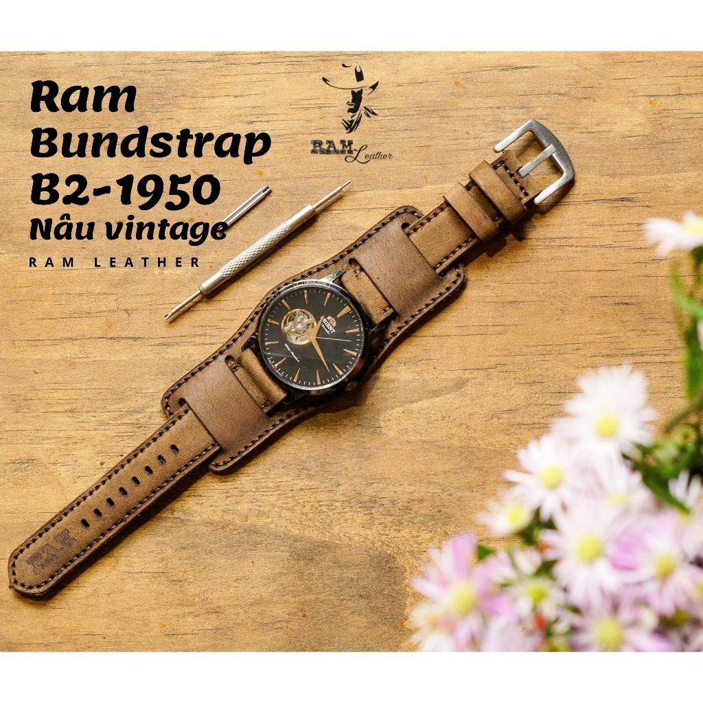 Dây Đồng Hồ Handmade RAM Leather  Siêu bền 20mm