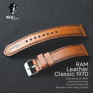 Dây Đồng Hồ Handmade RAM Leather  Siêu bền 20mm