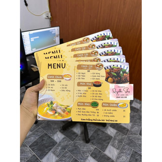 Menu in UV, làm menu màu. nhận thiết kế và làm theo yêu cầu của khách 🎉