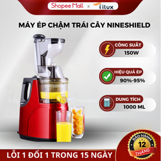 【TILUX STORE】Máy Ép Chậm Cổ Rộng Ép Trái Cây Nineshield Ép Nguyên Quả Kiệt Bã, Làm Nước Ép - Model KBF8B