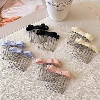 Trâm nơ cài tóc đơn giản thanh lịch / Gim tóc mái Coquette