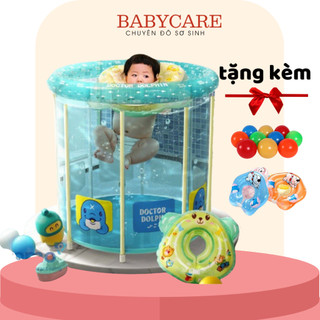 [HỎA TỐC HCM] Bể bơi, hồ bơi đứng thành cao trong suốt, kích thước 80x80 tặng kèm phao cổ