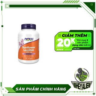 Now sunflower lecithin 1200mg thực phẩm chức năng chống tắc tia sữa cho phụ nữ mới sinh 100 viên