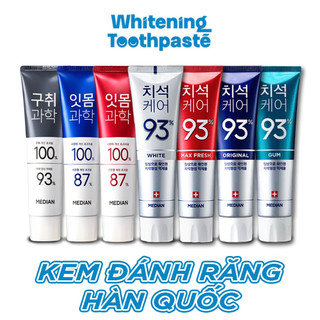 Kem đánh răng Hàn Quốc trắng răng MEDIAN DENTAL IQ 93% - 100% 120g sáng bóng Median 