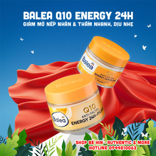 Kem Balea Q10 Anti Falten Energy 24h Đức, giảm mờ nếp nhăn, thấm nhanh, dịu nhẹ, 50ml