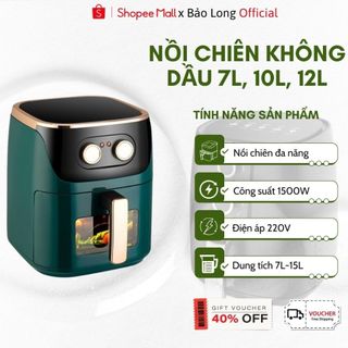 Nồi Chiên Không Dầu MISUMA Dung Tích 7L, 10 L, 12L - Nồi chiên nướng đa năng tiện lợi