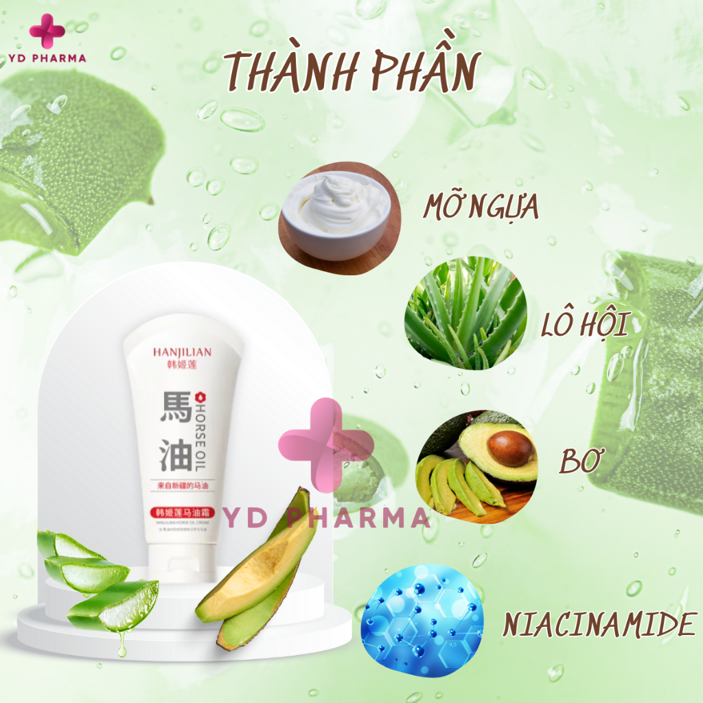 Kem xoá nhăn da tay, Kem Dưỡng Da Tay Nhật Bản HANJILIAN, Giảm Nếp Nhăn, Mờ Đốm Nâu, Giảm Gân Máu, Khô Da Tay| YD Pharma