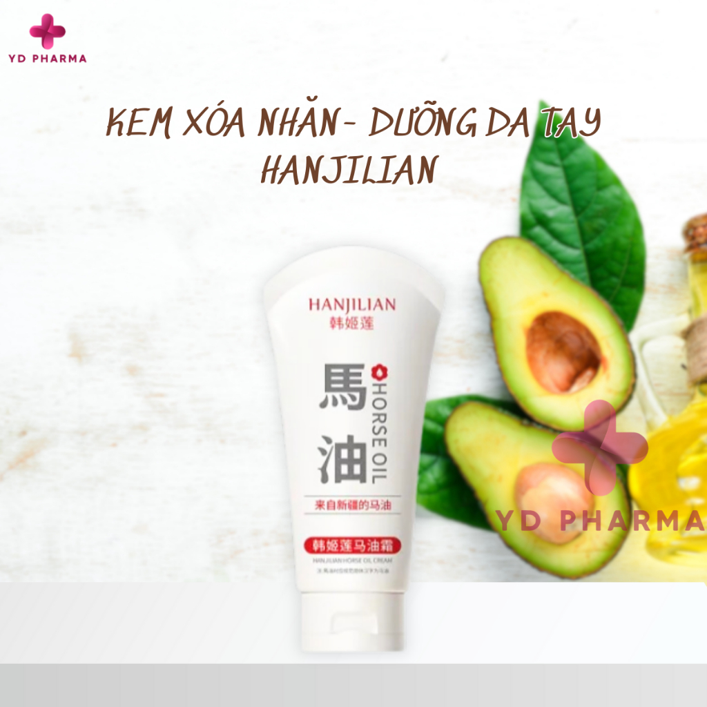 Kem xoá nhăn da tay, Kem Dưỡng Da Tay Nhật Bản HANJILIAN, Giảm Nếp Nhăn, Mờ Đốm Nâu, Giảm Gân Máu, Khô Da Tay| YD Pharma