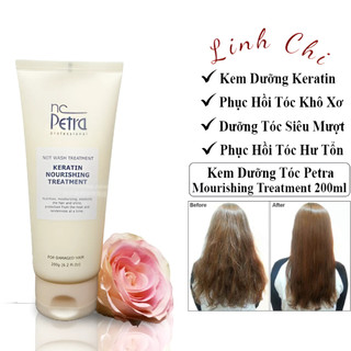 Kem dưỡng ẩm tóc phục hồi hư tổn nc petra keratin mourishing treatment 200ml. xả khô dưỡng tóc keratin cho tóc chẻ ngọn