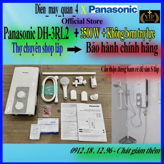 [Panasonic DH-3RL2] Máy nước nóng trực tiếp Panasonic DH-3RL2VH - Không bơm - Công suất 3500w