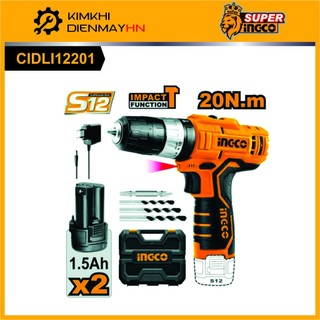 Máy khoan pin 12v ingco cidli12201 3 chức năng