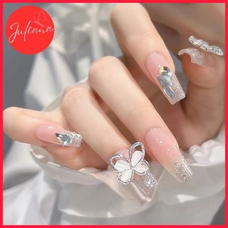 [Mã-159] Set 24 Móng Tay Giả Đính Đá Lấp Lánh Cao Cấp Sang Trọng (Tặng Kèm Keo + Dũa + Miếng Dán)