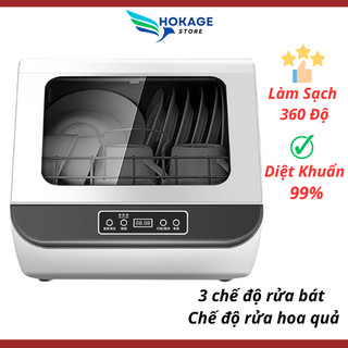 Máy rửa bát tiệt trùng sạch 360 độ - Máy rửa bát dùng cho gia đình - Máy rửa bát siêu sạch nhà bếp có thể rửa hoa quả