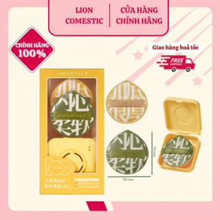 [Hot Douyin] AMORTALS - Set Bông Mút Cọ Trang Điểm 2 Size L/XL Siêu Mềm Mại Không Ăn Phấn Dùng Ướt Và Khô