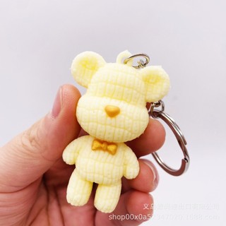 3 Móc Khóa Gấu Bear Brick Dễ Thương - Thỏ Hồng VPP