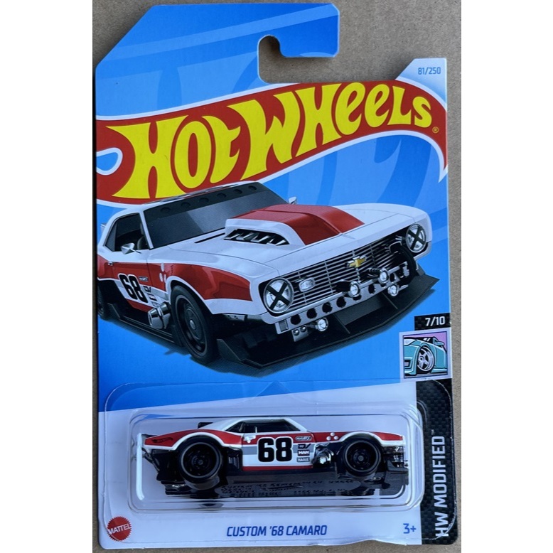 Mô hình xe thể thao cơ bắp muscle pony Hot Wheels Custom 1968 '68 Camaro