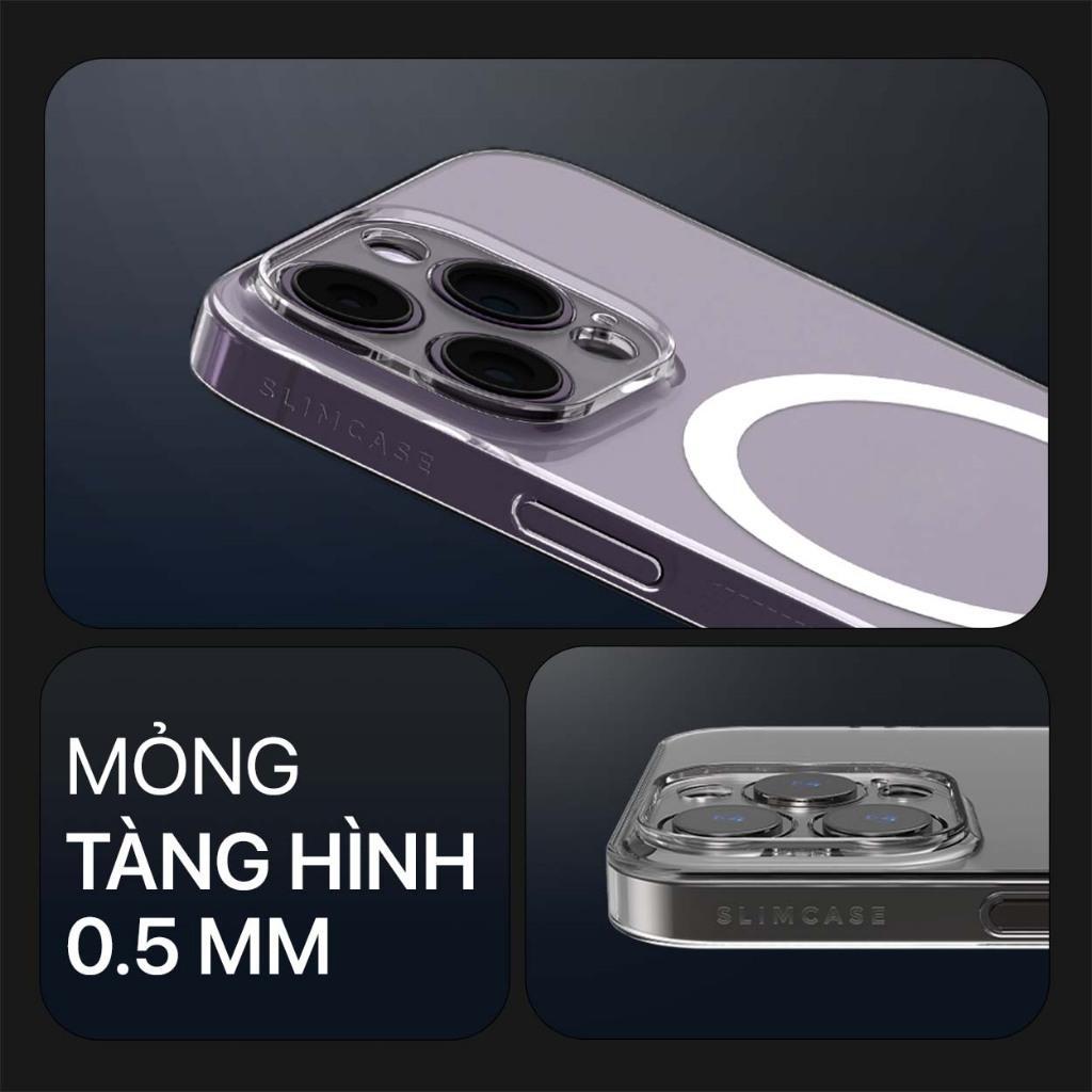 Ốp lưng UNIQUE cho iPhone 13 Pro Max / 13 Pro / 13 & 12 Pro Max SLIMCASE - Siêu mỏng, Không ố vàng | BigBuy360 - bigbuy360.vn