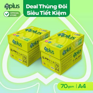  Có VAT  Combo 2 Thùng Giấy A4 IK Plus 70gsm 