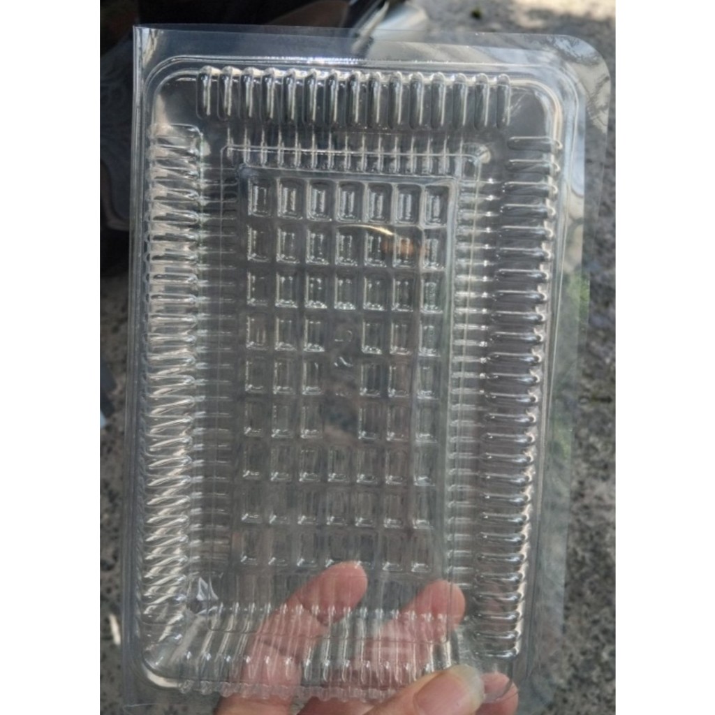 100 Hộp nhựa đựng Bánh Chữ nhật H25
