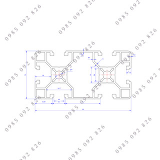 Nhôm định hình 30x60 (LWA-361662500) - Miễn phí cắt theo kích thước yêu cầu.