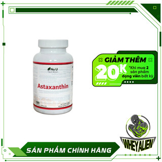 Thực Phẩm Bổ Sung Hỗ Trợ Chống Oxi Hóa Nuu Natural Astaxanthin 12mg (180 viên)