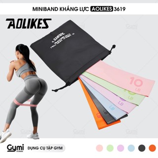 Dây Kháng Lực Miniband Aolikes 3619 (Version 2023) Cao Su Latex Cao Cấp Hỗ Trợ Tập Gym, Độ Mông Đùi
