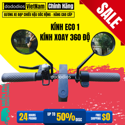 Gương Xe Đạp Chiếu Hậu Góc Rộng 2 Chiếc Bản To Có Phản Quang Ban Đêm Cho Xe Đạp Thể Thao Xe Đạp Điện - Hàng Chính Hãng