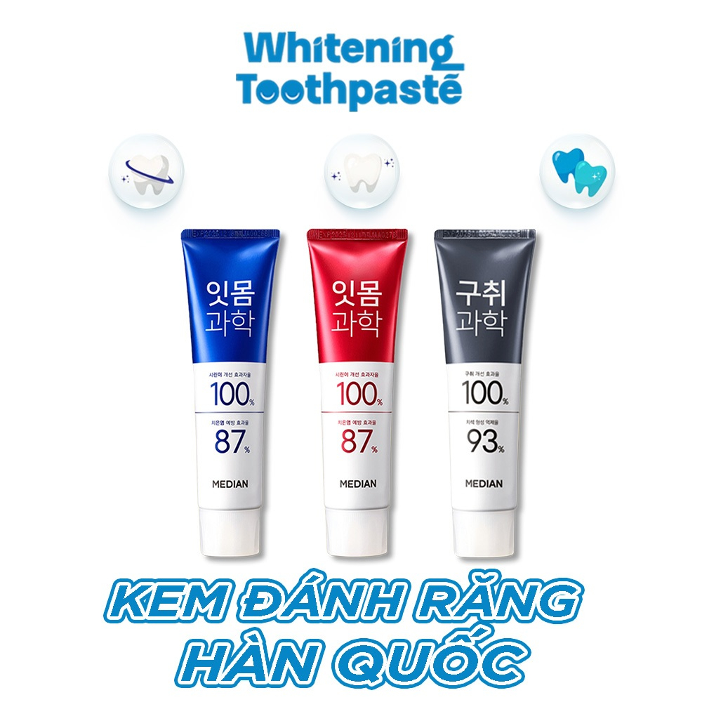 Kem đánh răng Hàn Quốc trắng răng MEDIAN DENTAL IQ 100% Median