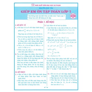 Sách - Giúp em ôn tập toán lớp 7 (dùng chung cho các bộ sgk hiện hành)  - HAB