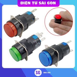 Nút nhấn nhả có đèn al6-m 24v