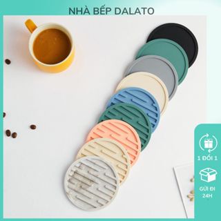 Đế Lót Ly, Lót Cốc, Miếng Lót Ly Silicone 10Cm 6 Màu Chống Trượt Lót Cà Phê, Trà Sữa, Sinh Tố