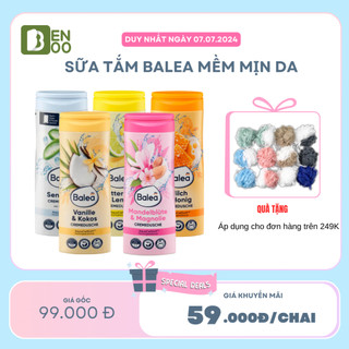 Sữa tắm balea nữ hương mật ong sữa, chanh bơ, dưỡng ẩm và lưu hương dài lâu 300ml - hàng đức.