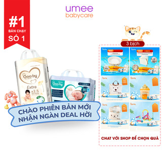 Combo 3 bịch tã/bỉm quần dán gooby chống tràn hiệu quả đủ size m/l/xl/xxl cho bé từ 6kg - 24kg
