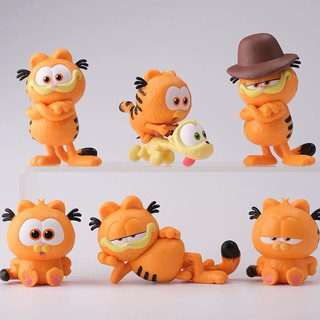 Bộ 6 mô hình Mèo béo Garfield bụng bự