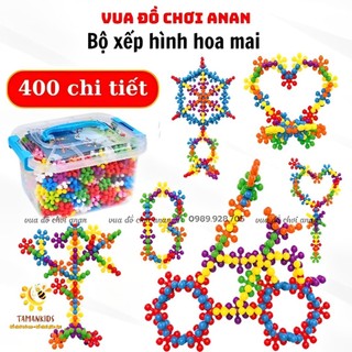 Bộ Đồ Chơi Xếp Hình Hoa Mai Bộ Đồ Chơi Lắp Ráp 3D Hoa Mai 400 Chi Tiết Có Hộp Đựng Nhựa ABS Giúp Bé Phát Triển Trí Tuệ