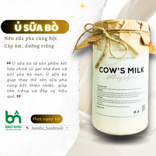 Mặt nạ sữa bò ủ trắng Face/Body (Pha với bột thiên nhiên tắm trắng hoặc đắp mặt trực tiếp)