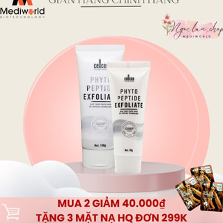 Tẩy tế bào chết giúp làm sáng và sạch da mediworld phyto peptide exfoliate 100g