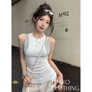 Set áo ba lỗ dd + áo ba lỗ phối màu - tharo clothing