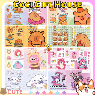 [MẪU MỚI]Bìa bao tập vở học sinh tiện lợi họa tiết Loopy, Capybara, Gấu dâu, Kuromi, Cinnamoroll,... xấp 10 cái
