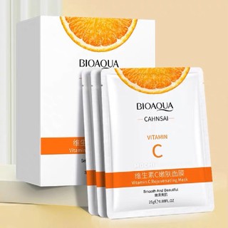 Mặt Nạ Vitamin C Cam Dưỡng Trắng Cấp Ẩm Da Giảm Mụn Chống Lão Hoá Mask Giấy Đắp Mặt Trái Cây Nội Địa
