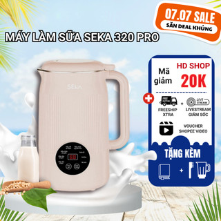 Máy làm sữa hạt đa năng seka sk320pro công suất lớn 800w, 8 chức năng, dung tích 1200ml, lõi inox 304 siêu bền