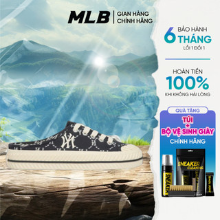 [ FULLBOX HIDDENTAG ] Giày MLB Playball Origin Mule Monogram Chính Hãng (MMN). Sục Nữ Chính Hãng