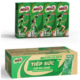 Sữa lúa mạch Milo có đường/ít đường 180ml