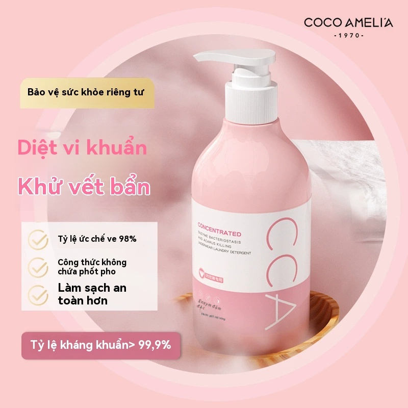 COCO AMELIA Nước giặt diệt khuẩn  Enzyme Cô Đặc Khử KhuẩnChống Nấm Mốc Dành Cho Nội