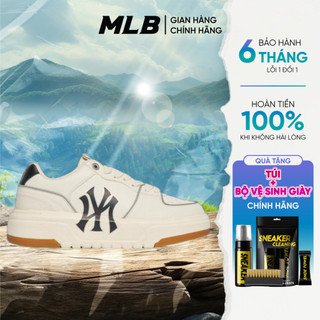 [ FULLBOX HIDDENTAG ] Giày MLB Chunky Liner NY Trắng Đế Gum Phản Quang Chính Hãng, Giày Thể Thao Nam Nữ Chính Hãng