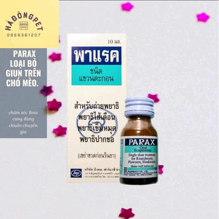 Parax Sổ giun dạng nước dành cho chó mèo