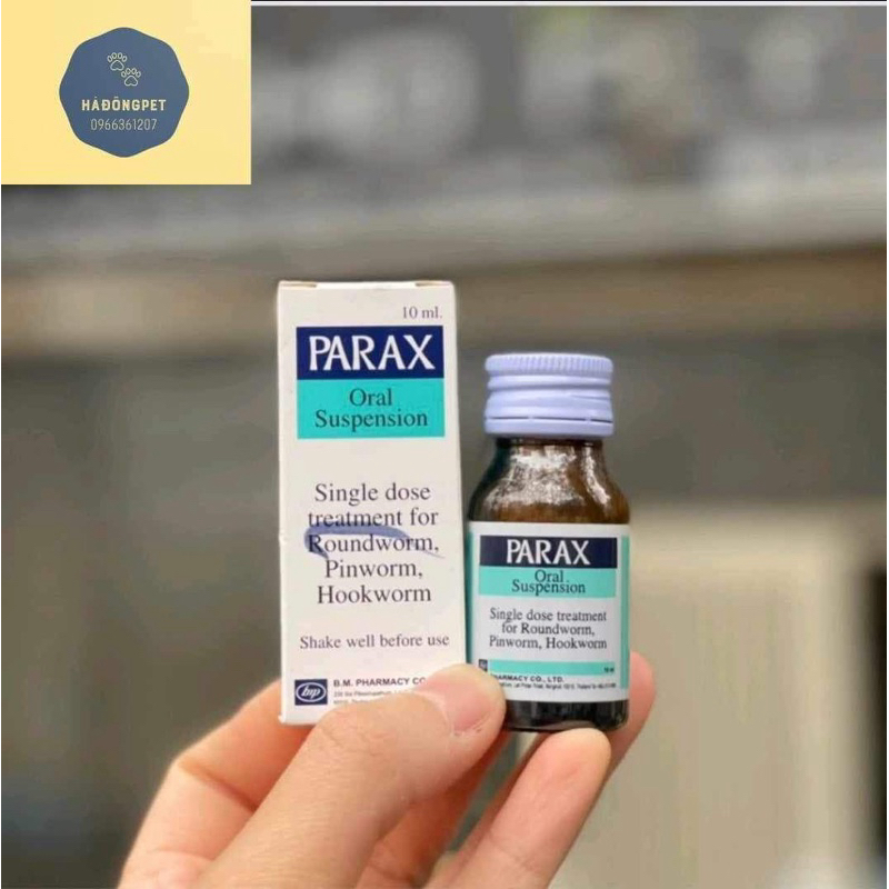 Parax Sổ giun dạng nước dành cho chó mèo